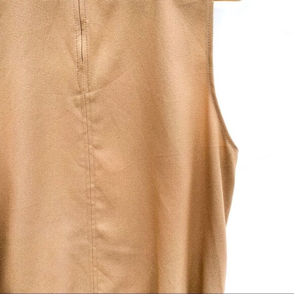 GAP Brown Camel Genuine Goat Suede Shell Top - Picture 11 of 13